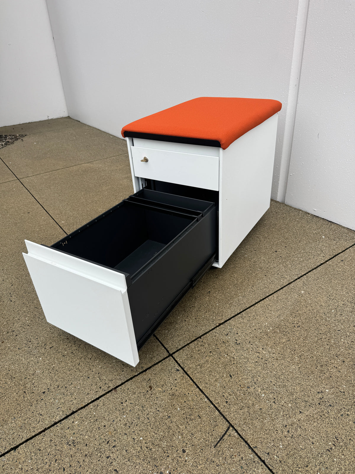 Steelcase Mobile 2-Drawer Pedestal with Cushion