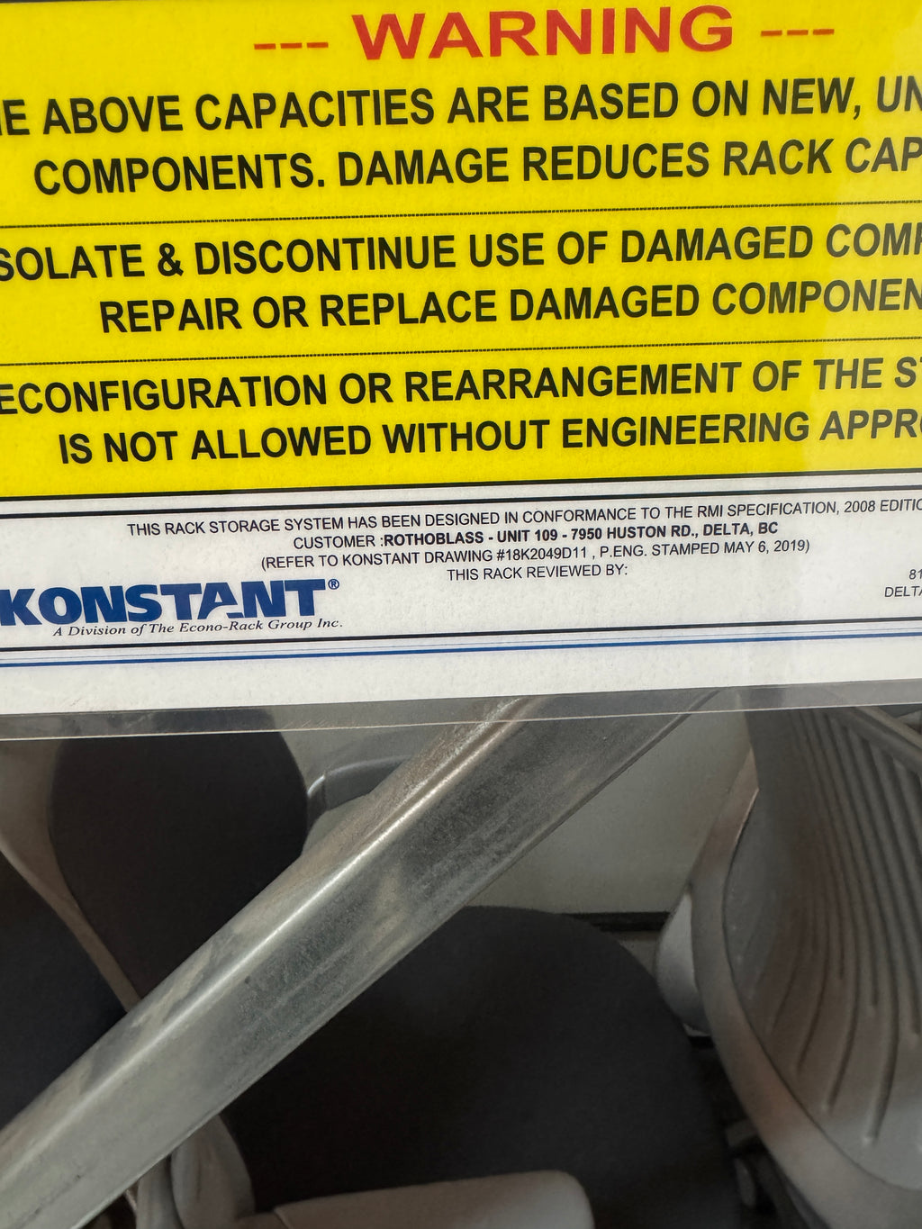 Konstant Commercial Warehouse Racking – Beams, Uprights & Crossbars