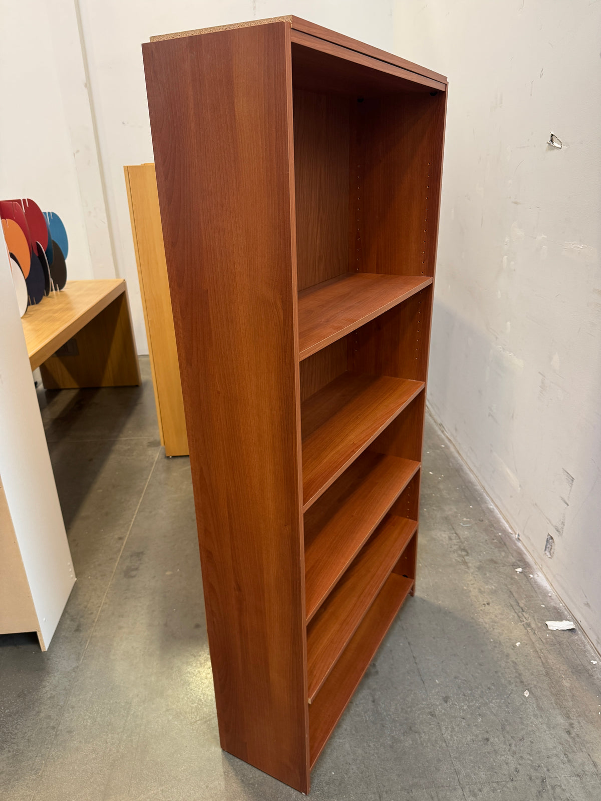 Wood Bookcase / Storage Shelf – Adjustable Shelves