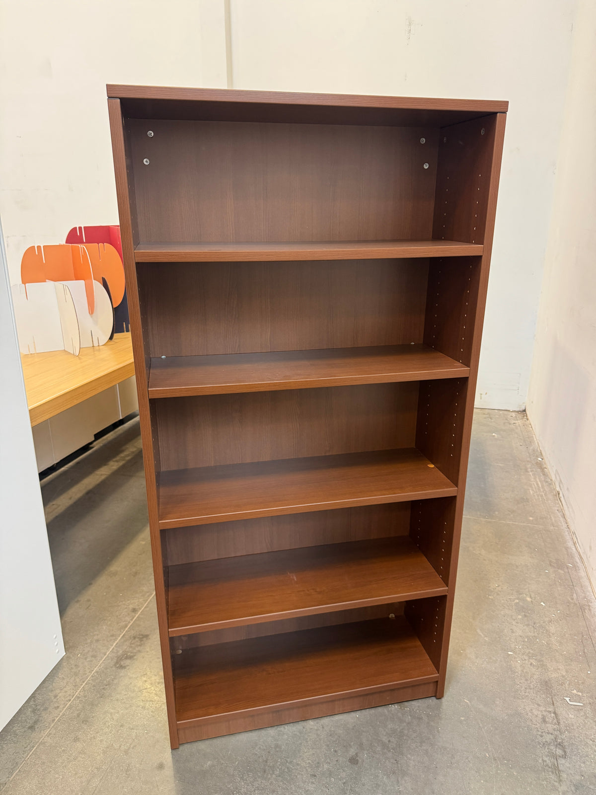 Wood Bookcase / Storage Shelf – Adjustable Shelves