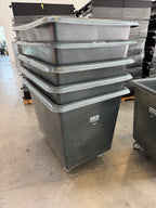 Uline 16-Bushel Poly Box Truck / Rolling Bulk Cart