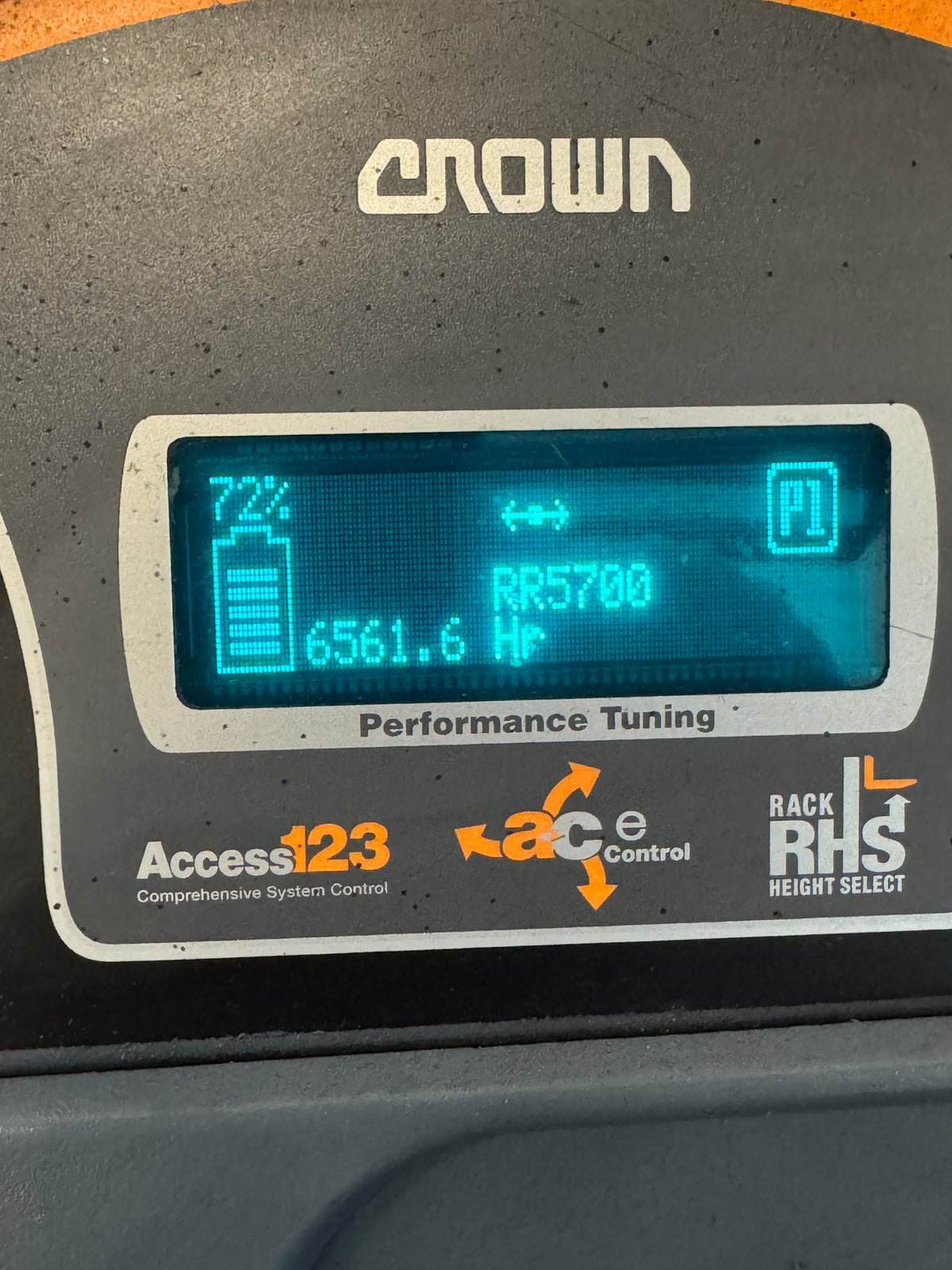 Crown RR 5700 Series Reach Forklift Truck with Charger