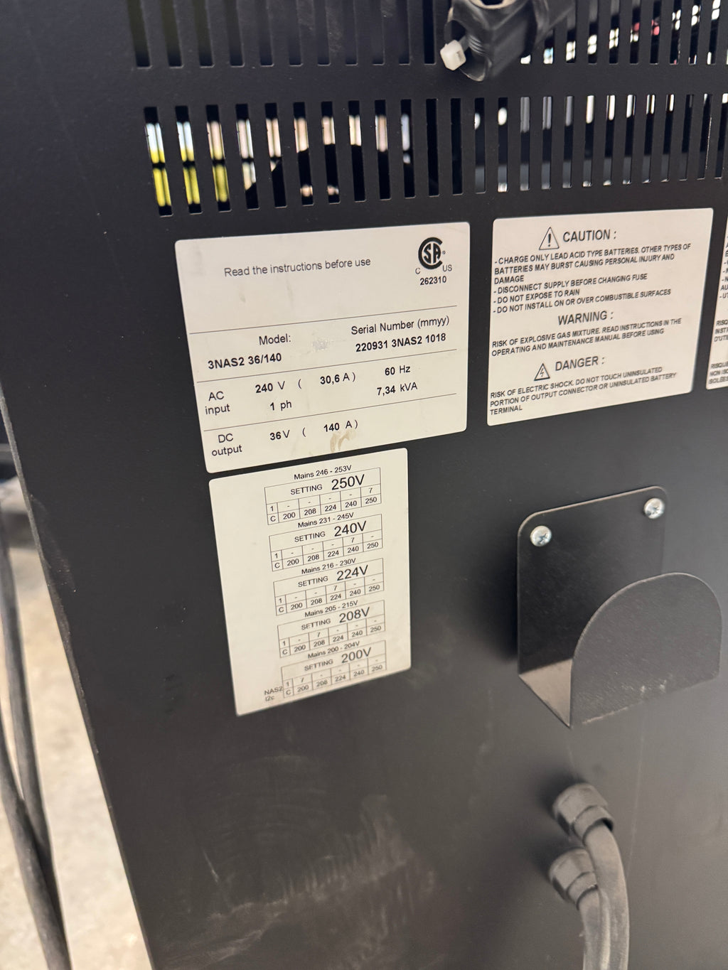 Crown RR 5700 Series Reach Forklift Truck with Charger