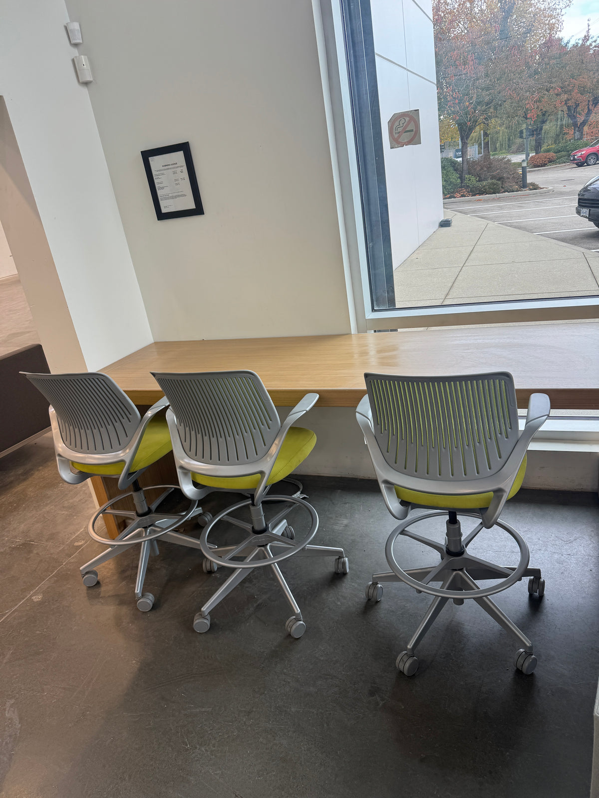 Haworth Planes Standing Height Powered Conference Table - 96" x 30"