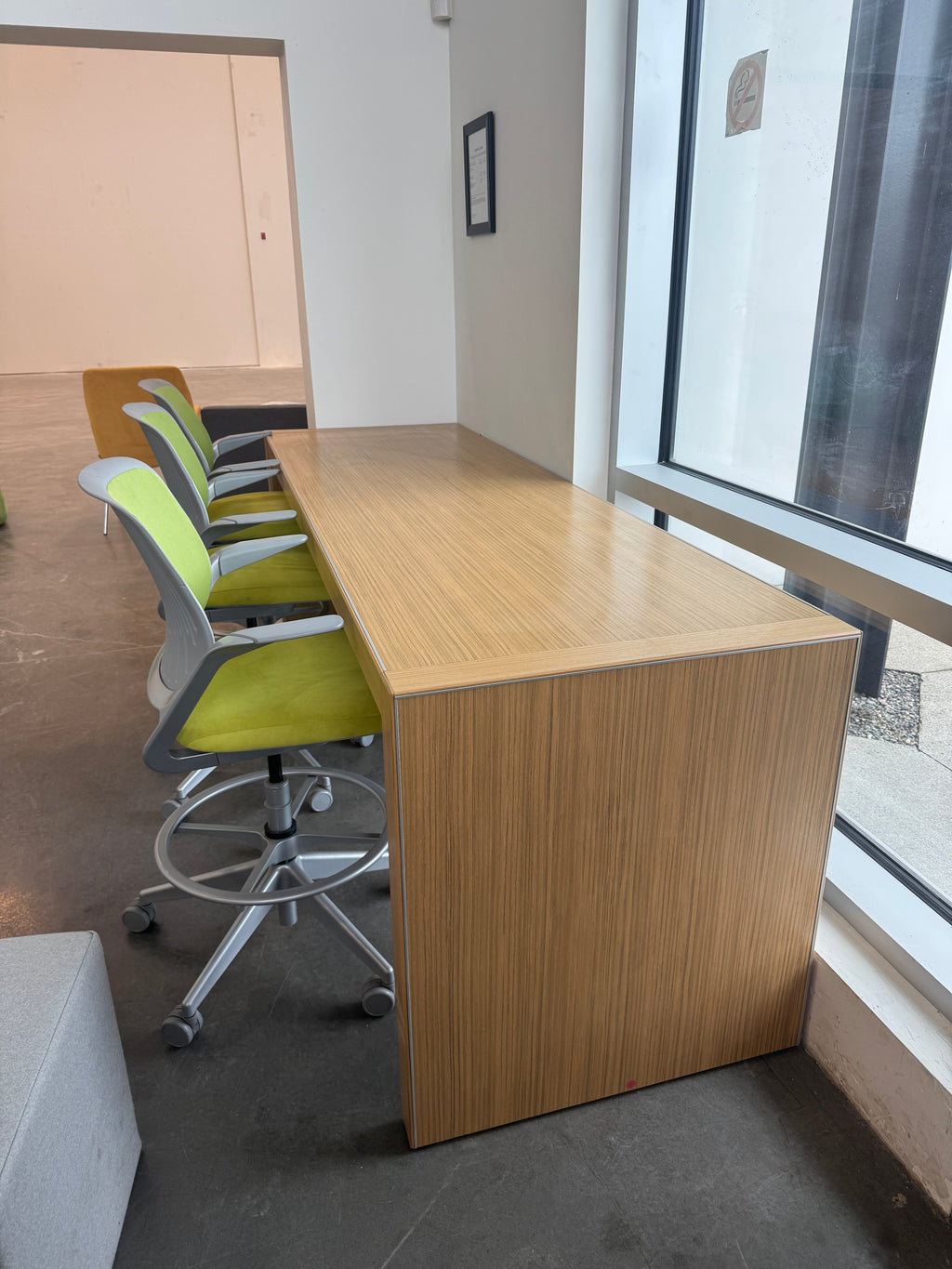 Haworth Planes Standing Height Powered Conference Table - 96" x 30"
