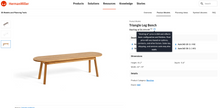 Load image into Gallery viewer, Used Herman Miller Eames Triangle Bench
