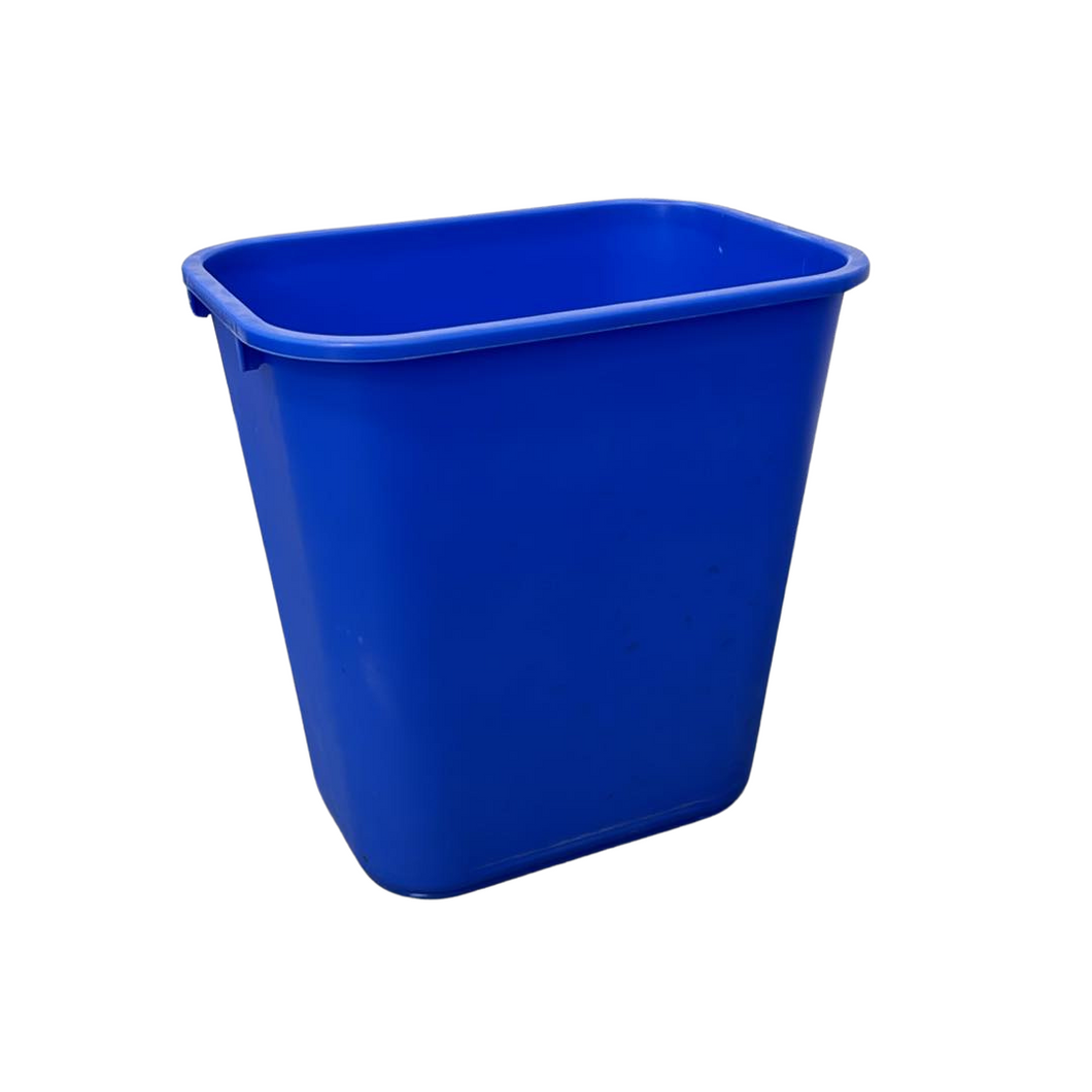 Used Blue Rubbermaid Recycling Bin