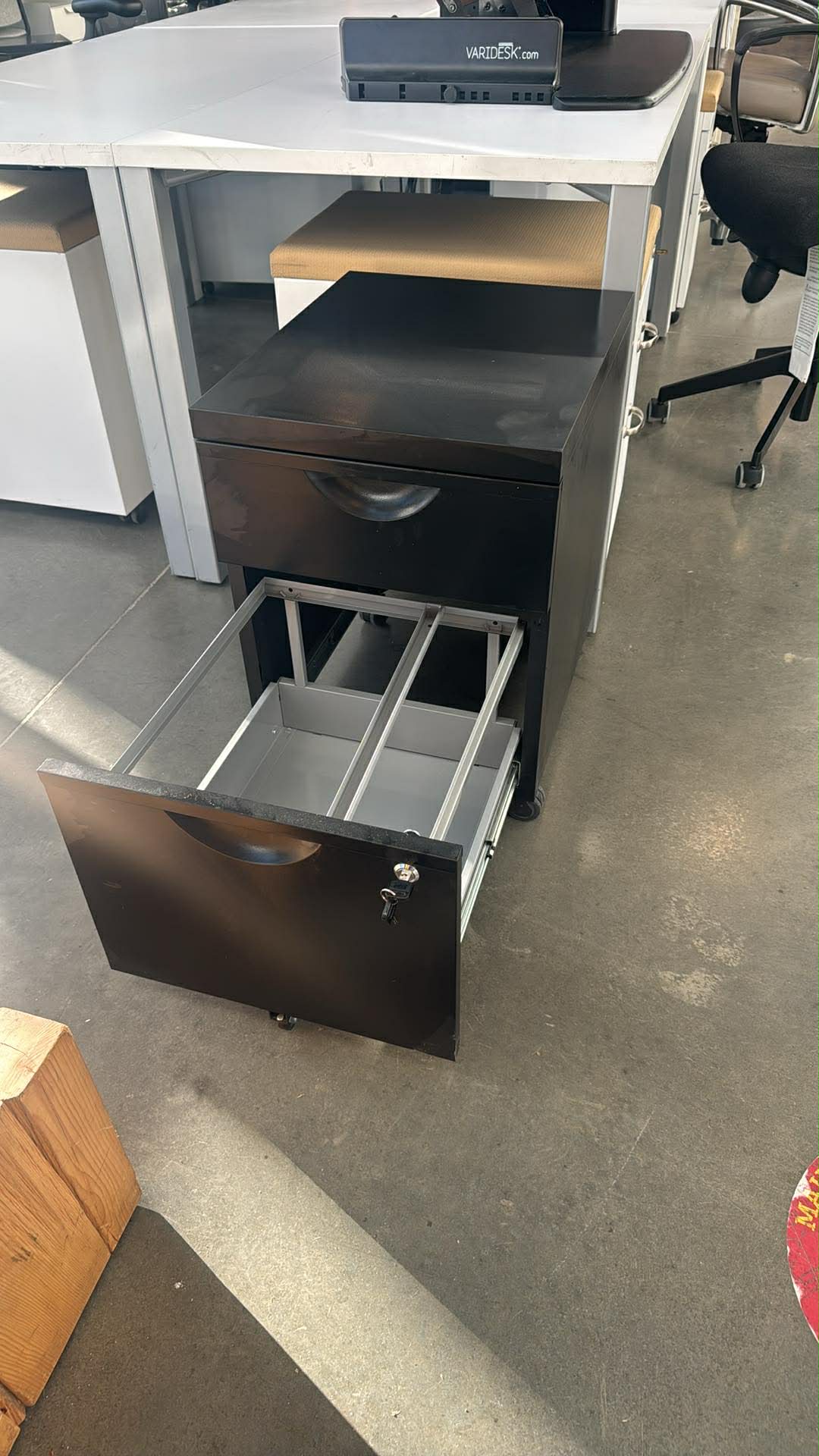 IKEA Erik Mobile Storage Pedestal with Lock (Black)