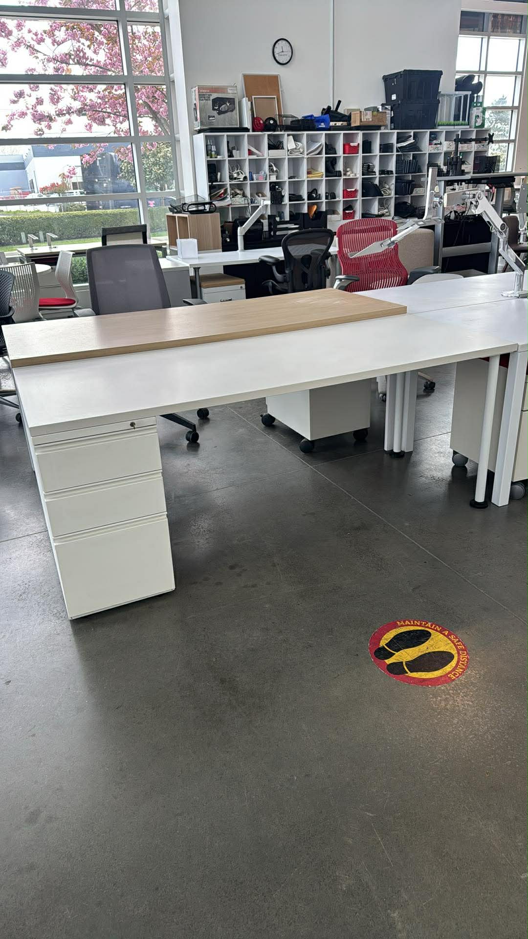 Herman Miller Desk with Storage - 72" x 30"