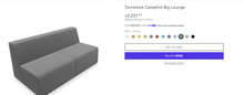 Load image into Gallery viewer, Used Steelcase Turnstone &quot;Campfire&quot; Couch

