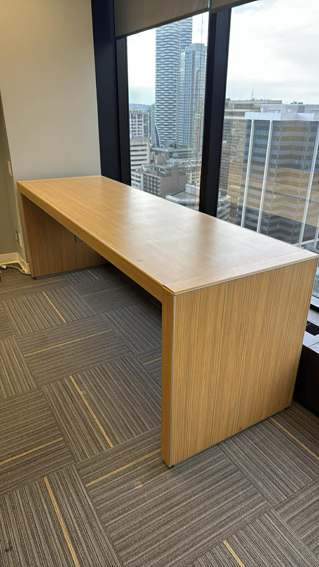 Haworth Planes Standing Height Powered Conference Table - 96" x 30"