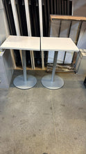 Load image into Gallery viewer, Used Teknion 24" Bistro Height Café Table – White/Silver
