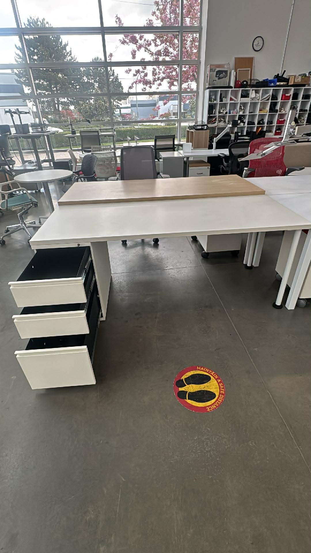 Herman Miller Desk with Storage - 72" x 30"