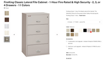 Load image into Gallery viewer, Used Fire King - Fire Proof 4 Drawer Lateral Cabinets
