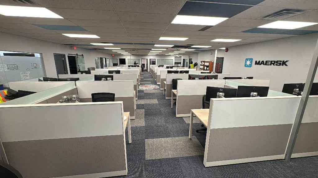Steelcase Powered Workstation Pods (60” x 30”) with Monitor Arm, Light & Pedestal