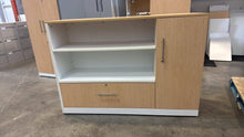 Load image into Gallery viewer, Used Wood Locking Credenza Cabinet
