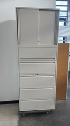 Haworth 5-Drawer Storage Cabinet with Top Storage