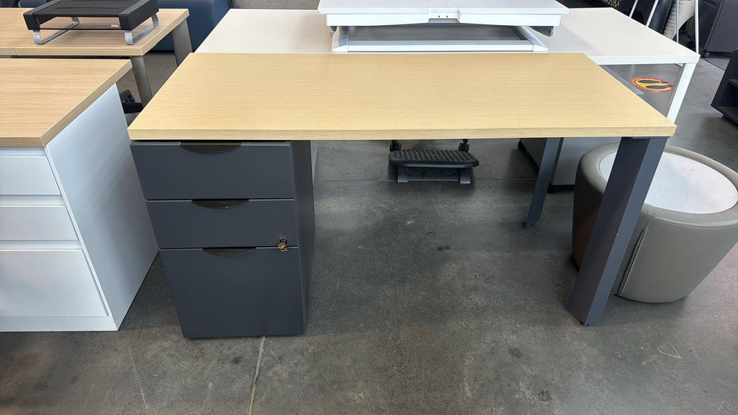 Used Single Herman Miller Desk w/ Storage