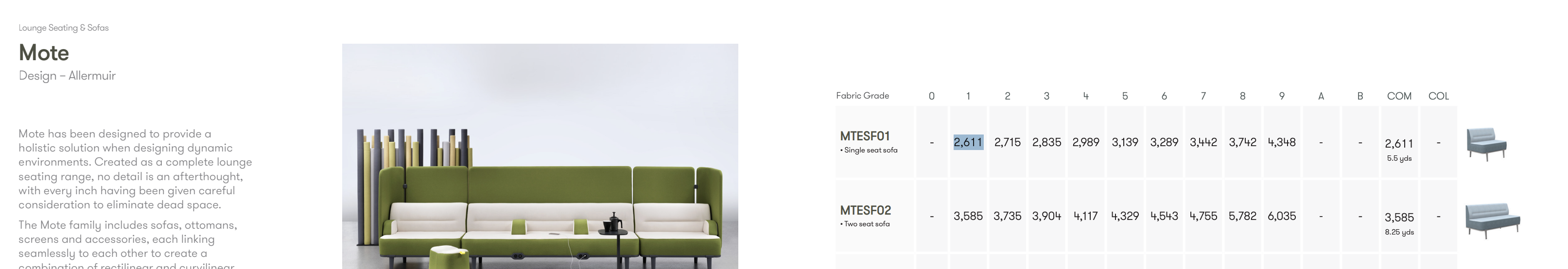 Allermuir Mote Single Seat Lounge Chair