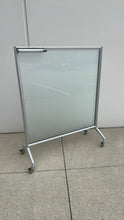 Load image into Gallery viewer, Used Double Sided Glass Rolling Whiteboard
