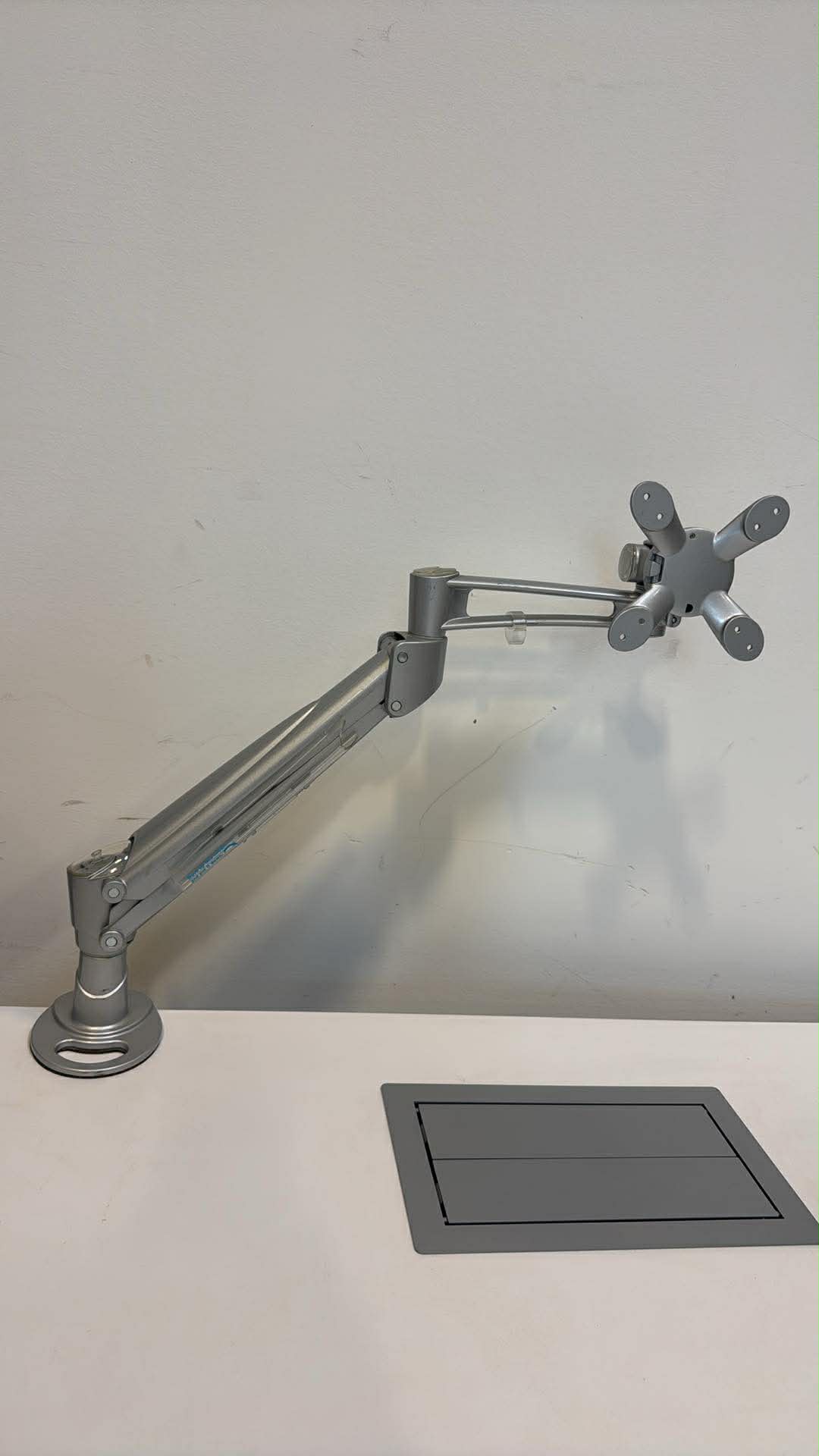 Adjustable Single Monitor Arm (Silver) - Various Styles