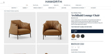 Load image into Gallery viewer, Used Poltrona Frau &quot;Archibald&quot; Designer Lounge Chair
