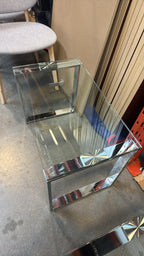 Modern Glass & Chrome Coffee Table - Various Sizes