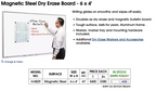 U-Line Magnetic 6x4 Whiteboards