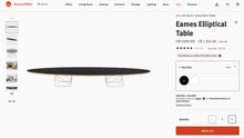 Load image into Gallery viewer, Used Herman Miller Elliptical &quot;Surfboard&quot; Table
