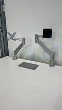 Load image into Gallery viewer, Used Adjustable Single Monitor Arms – Silver Finish
