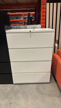 Load image into Gallery viewer, Used Haworth White 4 Drawer Lateral Cabinet

