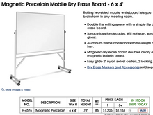 Load image into Gallery viewer, Used Magnetic Rolling Whiteboard
