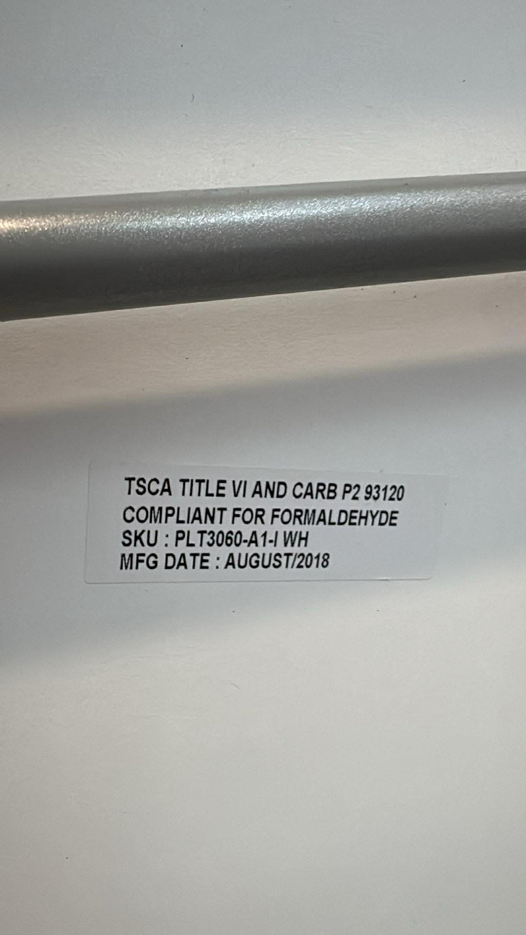 Used White Flip Top Rolling Table