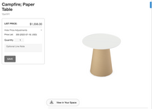 Load image into Gallery viewer, Used Steelcase Campfire Paper Table – 24&quot; Round Glass Table
