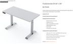 Steelcase "Workrite EX" Dual Motor Electronic Sit-Stand Desk (White/Silver) - 72" x 24"