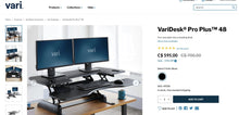 Load image into Gallery viewer, Used Vari Desk Pro 48 Plus Standing Desk Riser

