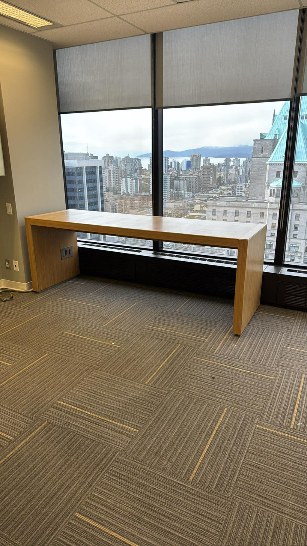 Haworth Planes Standing Height Powered Conference Table - 96" x 30"