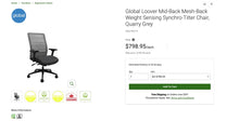 Load image into Gallery viewer, Used Global &quot;Loover&quot; Ergonomic Chair
