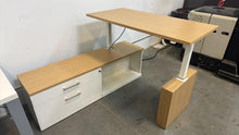 Load image into Gallery viewer, Used Haworth Planes Sit-Stand Credenza Desk Suite
