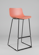 Load image into Gallery viewer, Used Article Anco Bar Stools – Coral / Black
