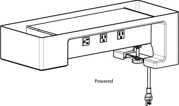 Steelcase SOTO II Powered Launch Pad – Desk Power & Storage Organizer