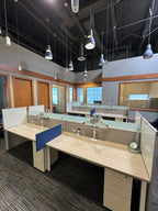 Steelcase Powered Modular Workstations (72" x 30" with Monitor Arm, Light & Pedestal