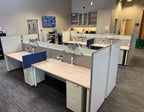 Steelcase Powered Modular Workstations (72" x 30" with Monitor Arm, Light & Pedestal