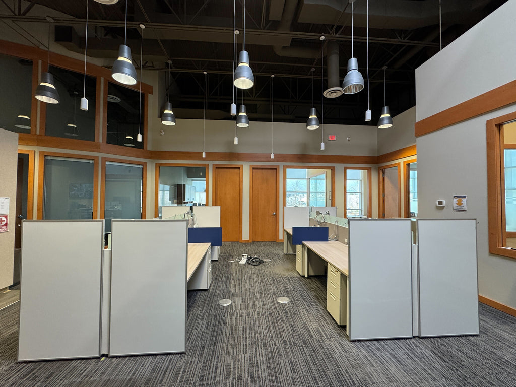 Steelcase Powered Modular Workstations (72" x 30" with Monitor Arm, Light & Pedestal