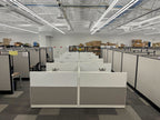 Steelcase Powered Workstation Pods (60” x 30”) with Monitor Arm, Light & Pedestal