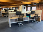 Steelcase Powered Modular Workstations (72" x 30" with Monitor Arm, Light & Pedestal