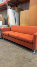 Load image into Gallery viewer, Used &quot;Krug&quot; 3 Seater Orange Couch
