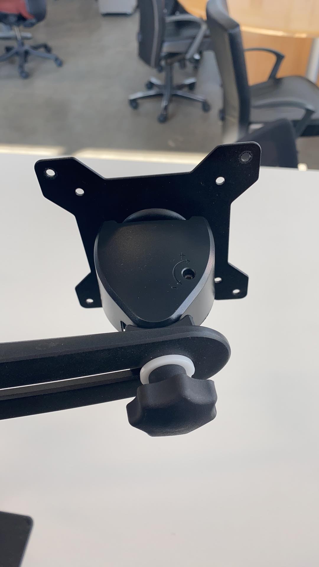 Black Dual Monitor Arm – Desk Mount