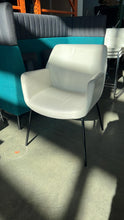 Load image into Gallery viewer, Used White Leather Steelcase &quot;Bindu&quot; Side Chairs
