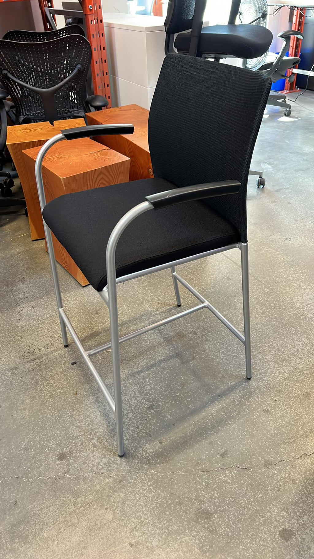 Keilhauer Cloth & Mesh Counter Height Stool